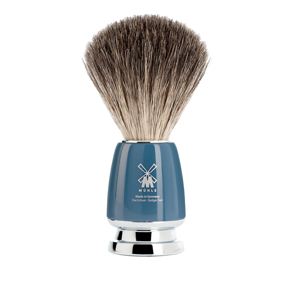MUHLE Rytmo Petrol Blue 4 Pc. Pure Badger / Safety Razor Shaving Set #4