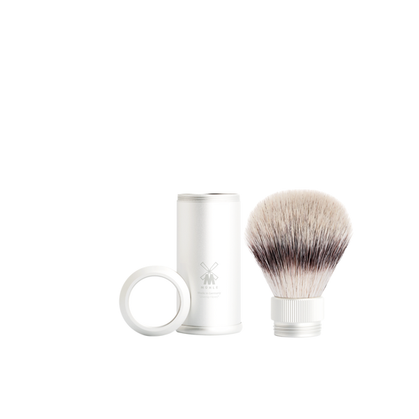MÜHLE Travel Anodized Aluminum Silvertip Fiber Travel Shaving Brush #2