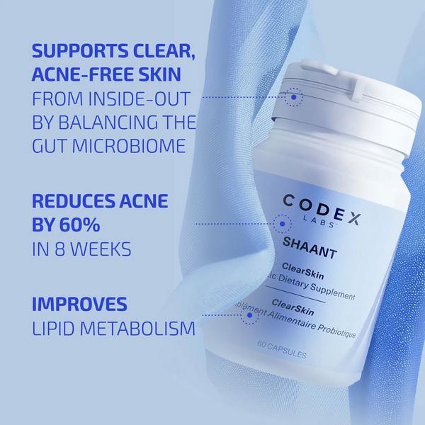 Codex Labs Shaant Clear Skin Probiotic Supplement 2.0 #3