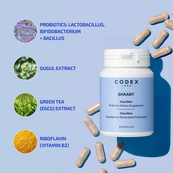 Codex Labs Shaant Clear Skin Probiotic Supplement 2.0 #4