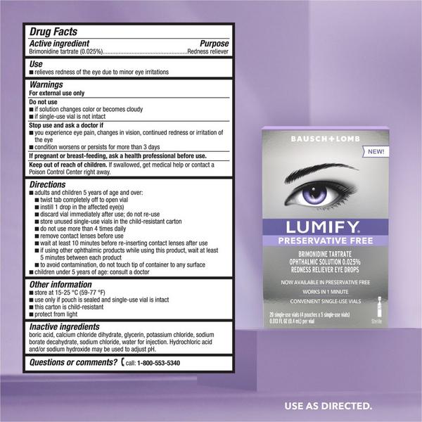 Lumify Preservative Free Redness Reliever Eye Drops #7