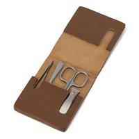 Travel Manicure Set in Cowhide Case