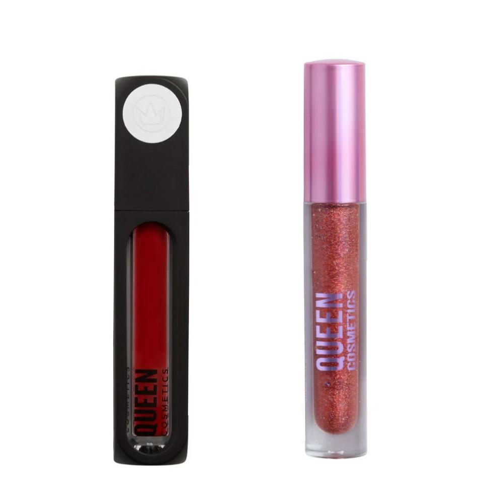 Queen Cosmetics Lip Kit - Power Trip In Black