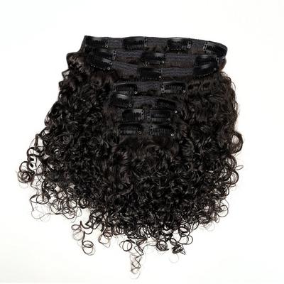 True + Pure Texture Sasha Curl Deep Curly Human Hair Clip Ins Extensions