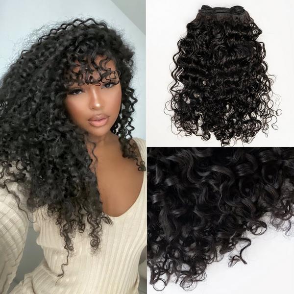 True + Pure Texture Island Curl Deep Wave Curly Human Hair Wefts (Bundles) Extensions #2