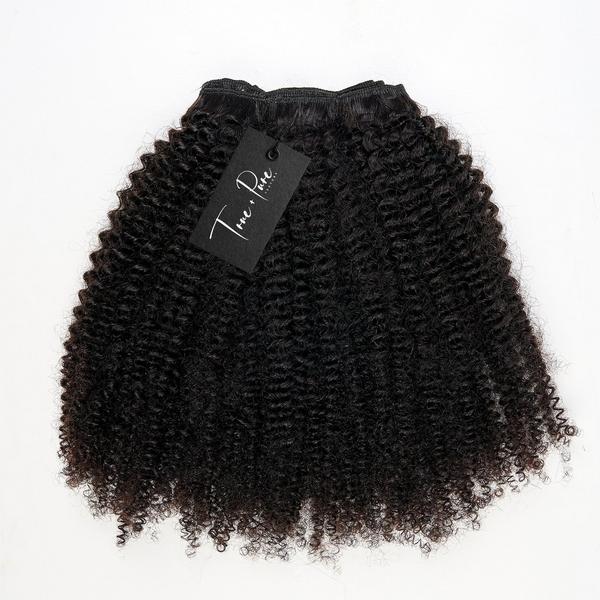 True + Pure Texture Jasmine Coil Afro Kinky Curly Human Hair Wefts (Bundles) Extensions #2