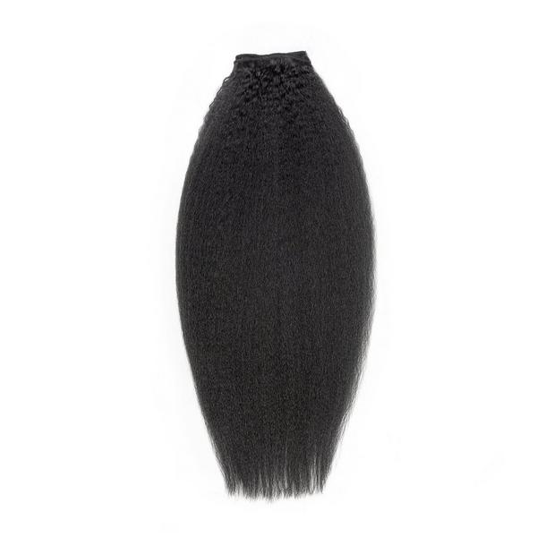 True + Pure Texture Relaxed Natural Blowout Kinky Straight Human Hair Wefts (Bundles) Extensions #1