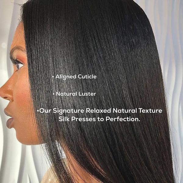 True + Pure Texture Relaxed Natural Blowout Kinky Straight Human Hair Wefts (Bundles) Extensions #4
