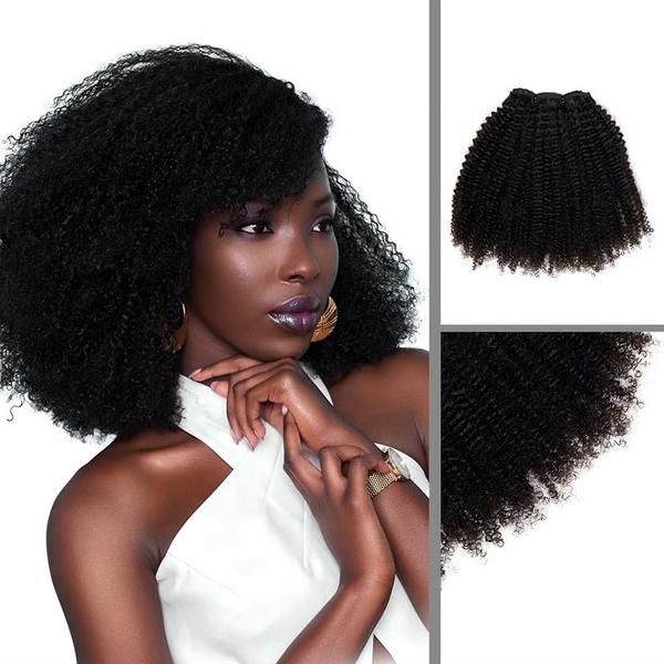 True + Pure Texture Jasmine Coil Afro Kinky Curly Human Hair Wefts (Bundles) Extensions #2