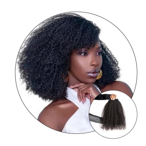 True + Pure Texture Jasmine Coil Afro Kinky Curly Human Hair Wefts (Bundles) Extensions #3