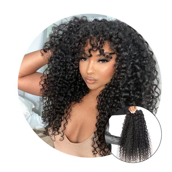 True + Pure Texture Sasha Curl Deep Curly Human Hair Wefts (Bundles) Extensions #8