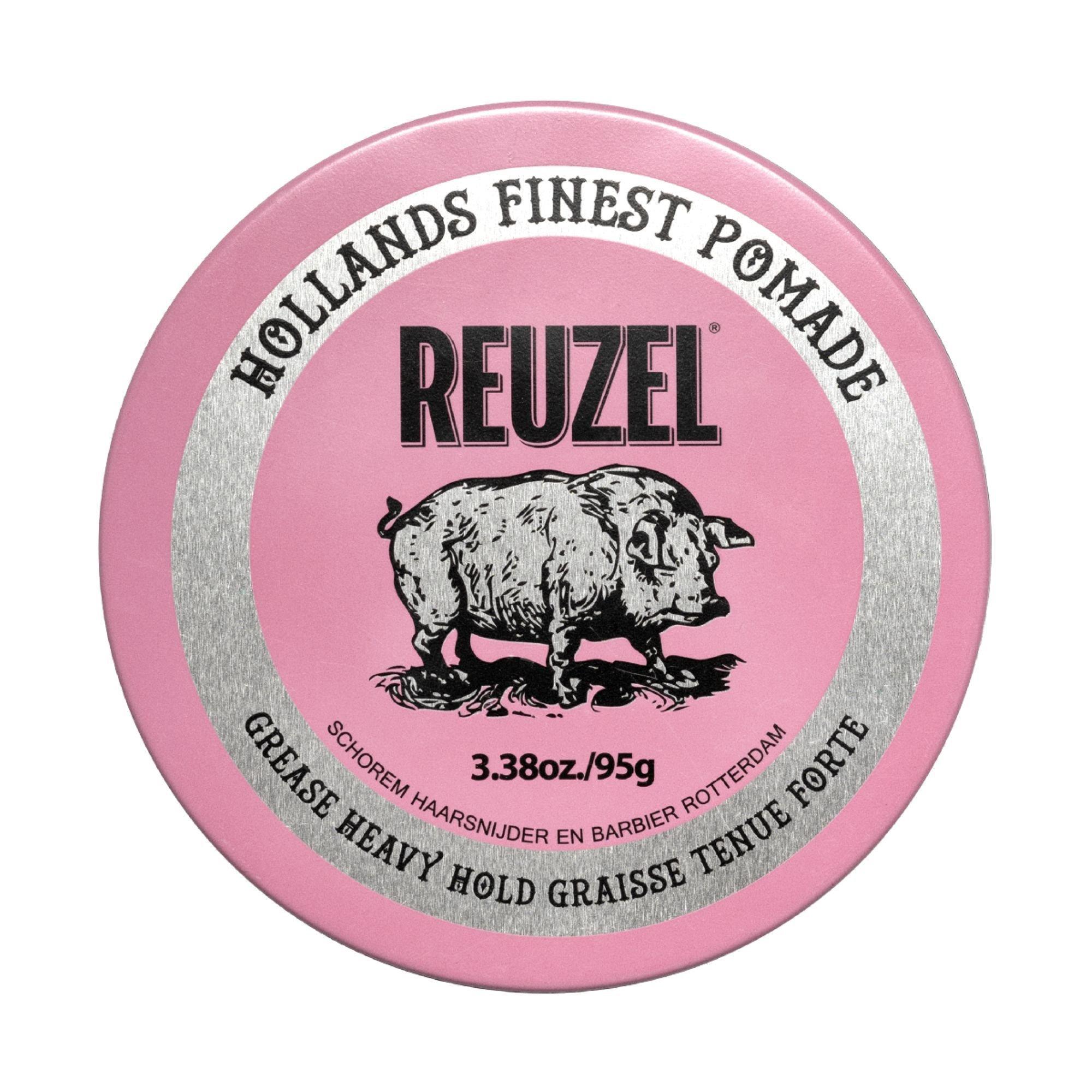 REUZEL Pink Grease Pomade Oil-Based Strong Hold #1