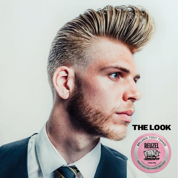 REUZEL Pink Grease Pomade Oil-Based Strong Hold #2