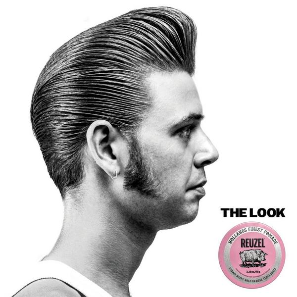 REUZEL Pink Grease Pomade Oil-Based Strong Hold #3