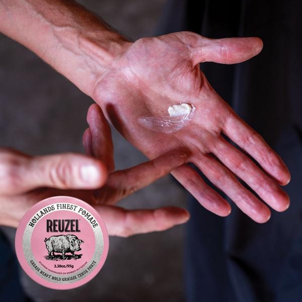REUZEL Pink Grease Pomade Oil-Based Strong Hold #7