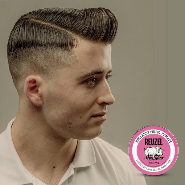 REUZEL Pink Grease Pomade Oil-Based Strong Hold #8