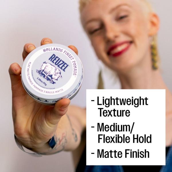 REUZEL Clay Matte Pomade Strong Flexible Hold #6