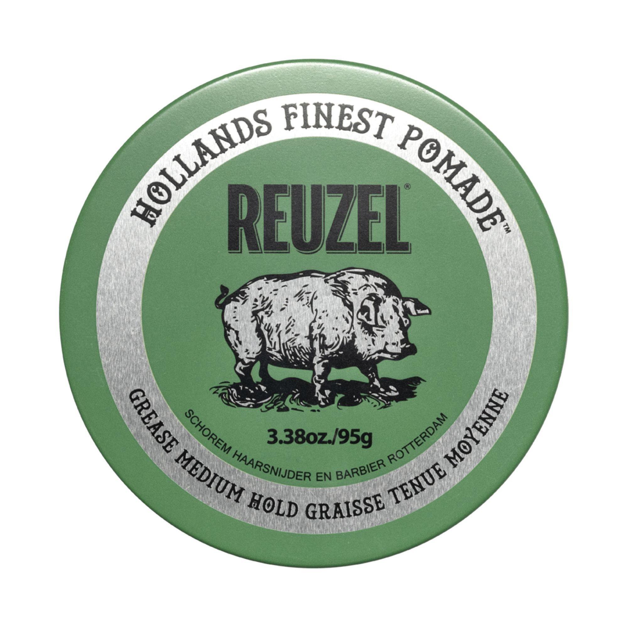 REUZEL Green Grease Pomade Oil-Based Medium Hold #1