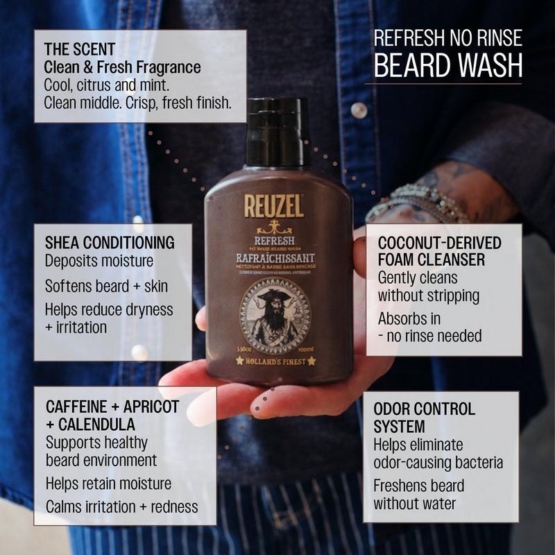REUZEL - REFRESH No Rinse Beard Cleanser | Ulta Beauty
