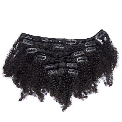 True + Pure Texture Jasmine Coil Afro Kinky Curly Human Hair Clip Ins Extensions