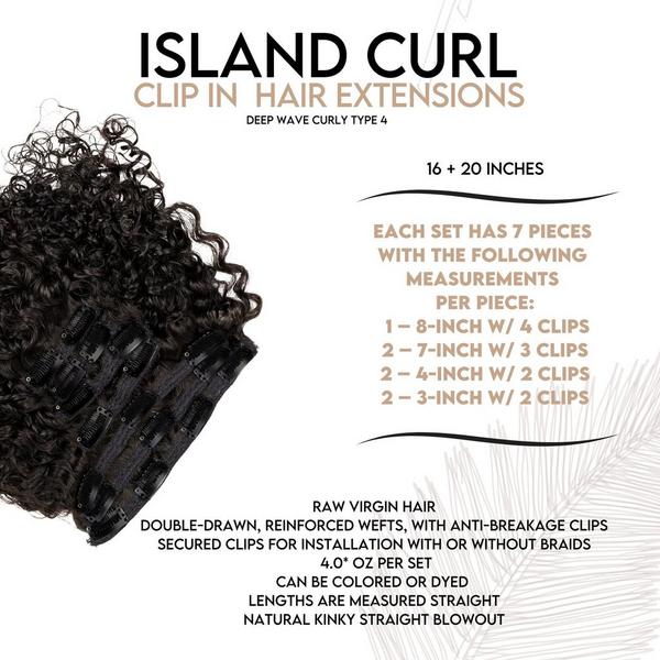 True + Pure Texture Island Curl Deep Wave Curly Human Hair Clip Ins Extensions #4