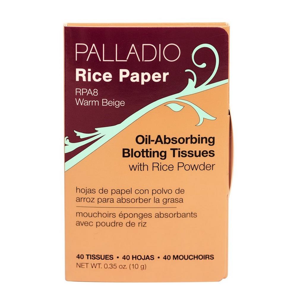 Palladio Beauty Rice Paper Blotting Sheets - Warm Beige In Brown