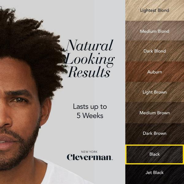 Cleverman All-In-One Beard, Hair & Touch Ups Reusable Dye Kit for Men –Ammonia-Free Gray Coverage #2