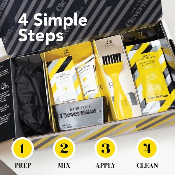 Cleverman Beard Dye Kit for Black Men - Ammonia-Free Gray Coverage #2