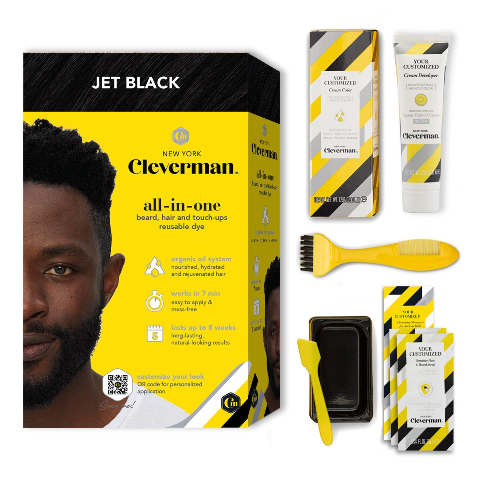 Cleverman Beard Dye Kit for Black Men - Ammonia-Free Gray Coverage #1