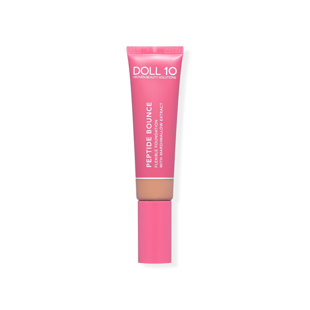 Doll 10 Peptide Bounce Flexible Foundation With Marshmallow - Deep In Transparent