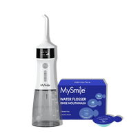 LP221 Cordless UVC Sterilizable Water Flosser with Mouthwash Pods Bundle