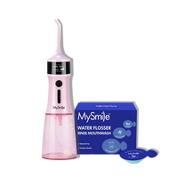 LP221 Cordless UVC Sterilizable Water Flosser with Mouthwash Pods Bundle