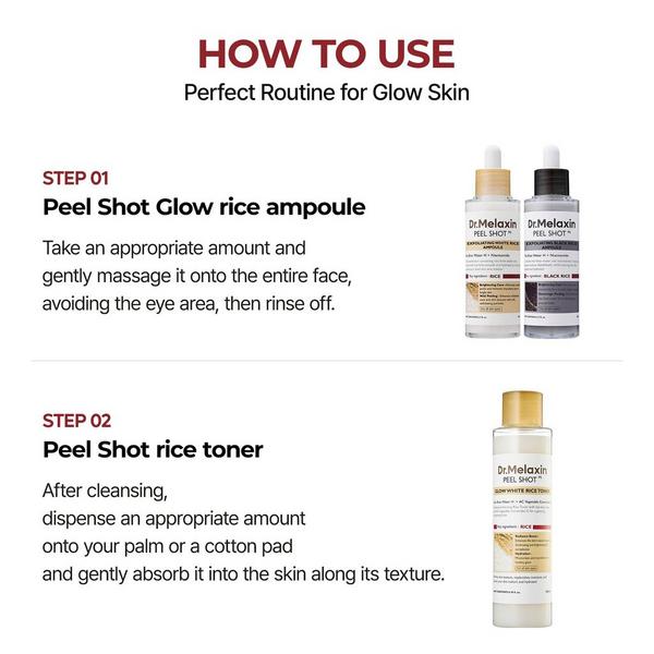 Dr. Melaxin Peel Shot Glow White Rice Toner #7
