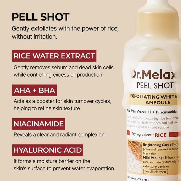 Dr. Melaxin Peel Shot Glow White Rice Ampoule #5