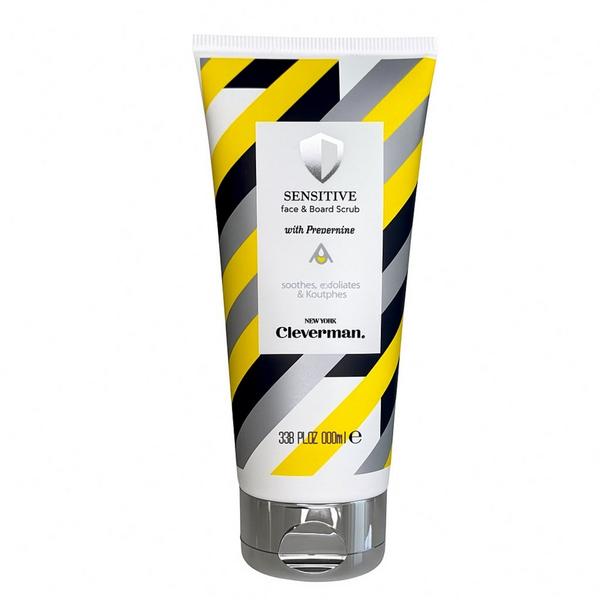 Cleverman Sensitive Face & Beard Scrub for Men - Peppermint-Infused Gentle Exfoliating Cleanser #1