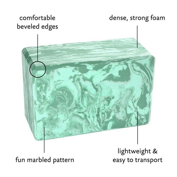 Hugger Mugger Marbled Yoga Foam Block 4" #4