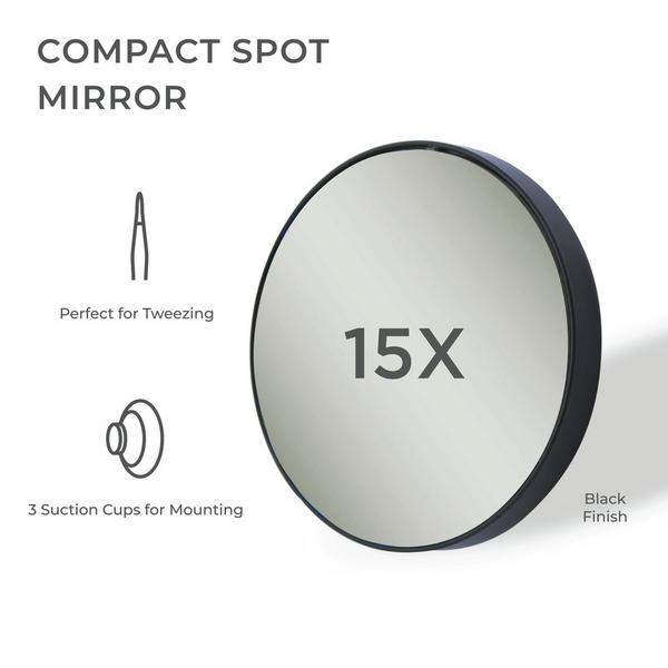 Zadro Compact Mirror with Magnification, Suction Cups #3