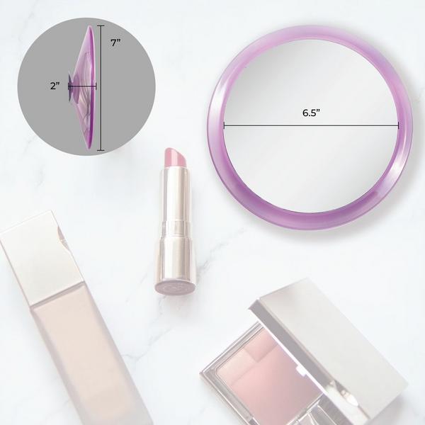 Zadro Wall Mounted Shower Mirror with 5X & Suction Cups #3