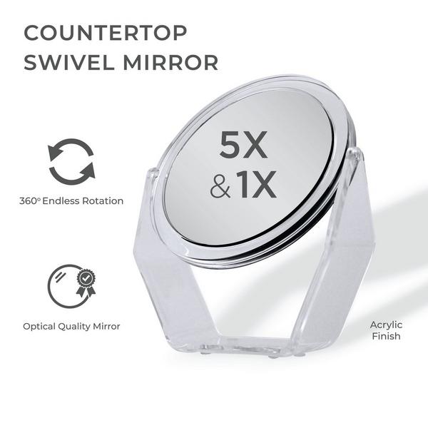 Zadro Countertop Makeup Mirror with 5X/1X Magnification #2