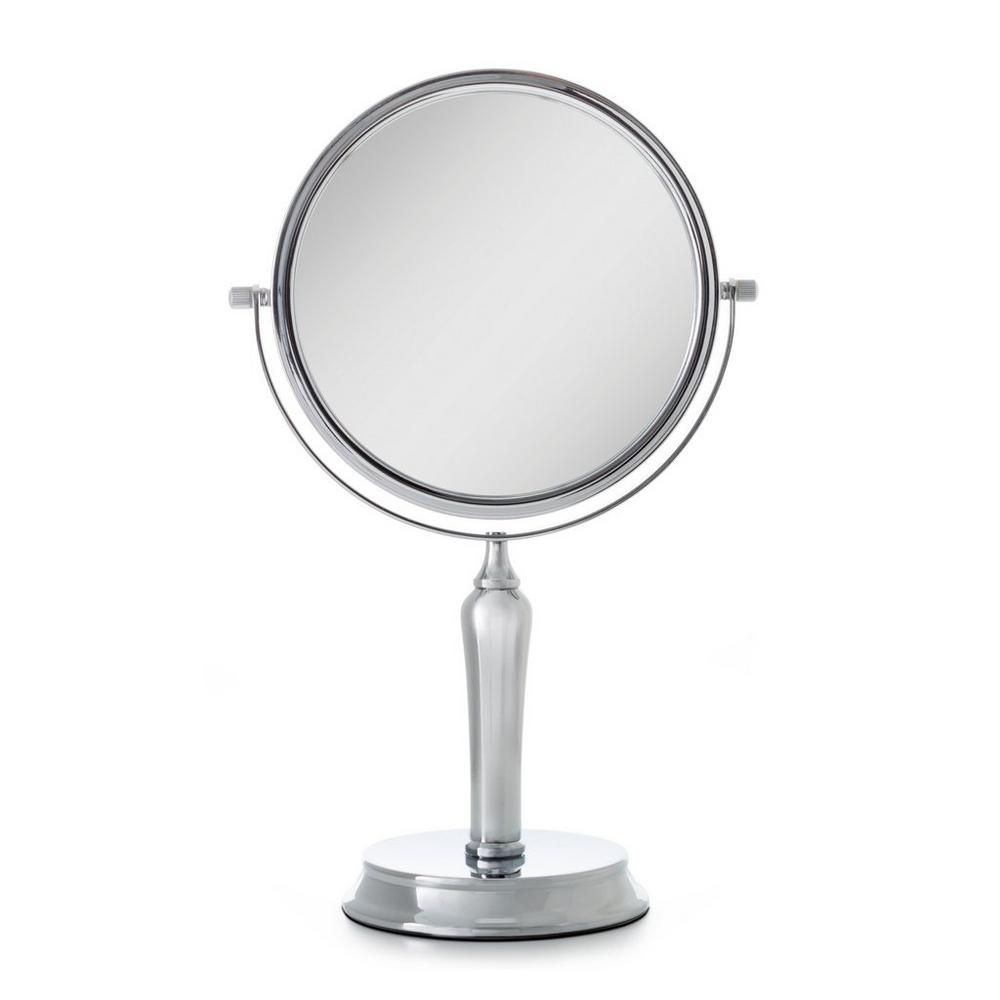 Zadro Anaheim Makeup Mirror With Magnification - Chrome In Silver