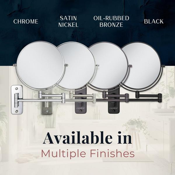 Zadro Wall Mounted Makeup Mirror with 8X/1X Magnification #6