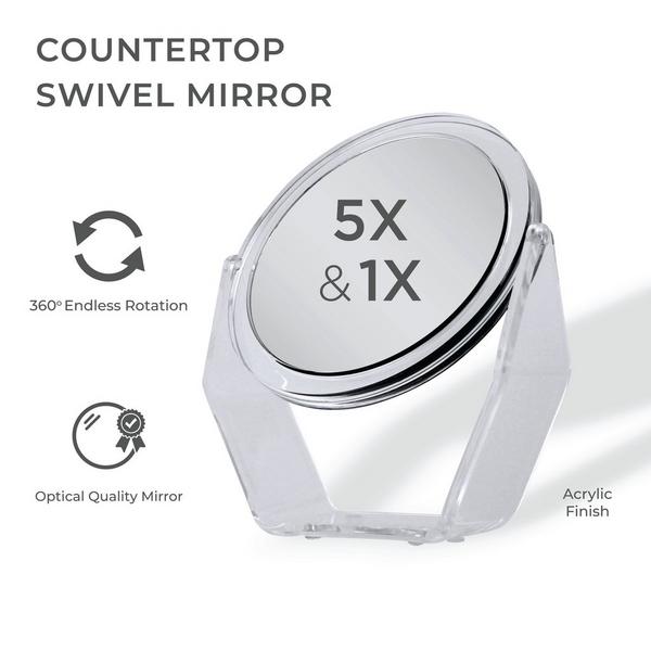 Zadro Countertop Makeup Mirror with 5X/1X Magnification #4