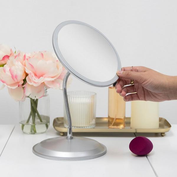 Zadro Gooseneck Wall Mounted Makeup Mirror with 10X/5X #4
