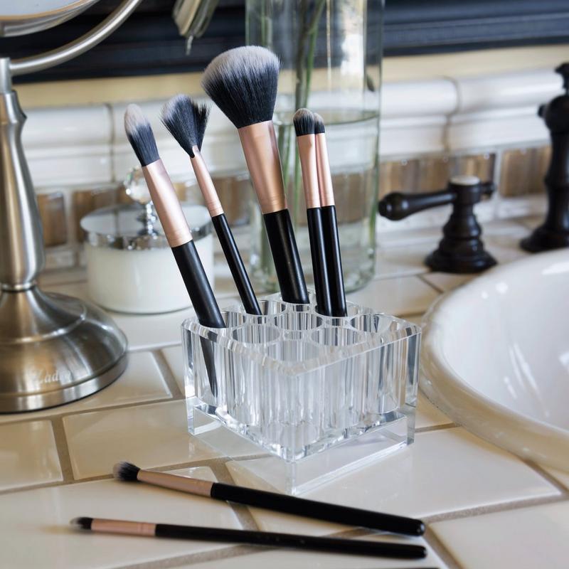 Zadro - Clear Makeup Brush Organizer with 13 Compartments | Ulta