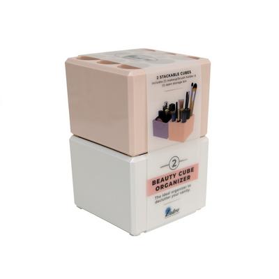 Zadro Stackable Makeup Organizer Set - Tray & Brush Organizer