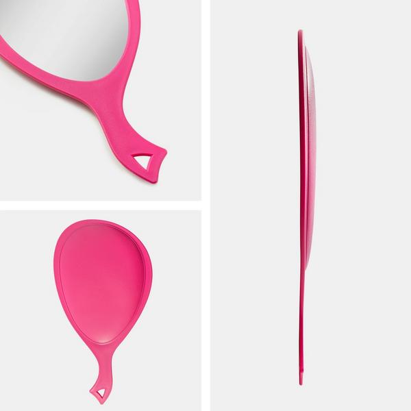 Zadro Medium Teardrop Handheld Mirror with Curved Handle #2