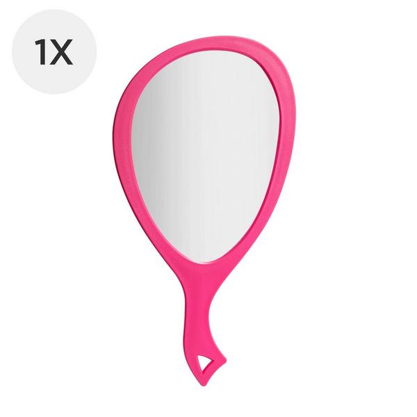 Zadro Medium Teardrop Handheld Mirror with Curved Handle #4