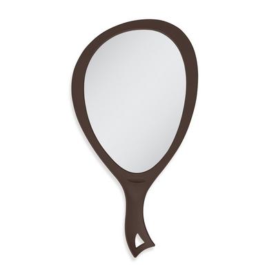 Zadro Large Teardrop Handheld Mirror with Curved Handle