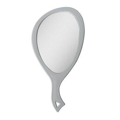 Zadro Medium Teardrop Handheld Mirror with Curved Handle
