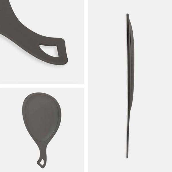 Zadro Medium Teardrop Handheld Mirror with Curved Handle #2